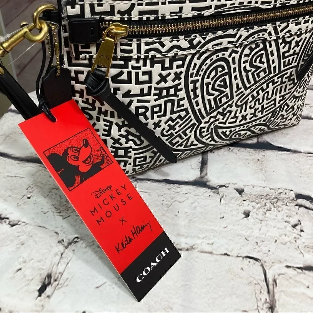 Disney Mickey Mouse X Keith Haring Academy Pouch Limited edition NWT